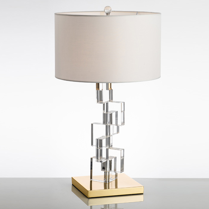 Krystal bordlampe moderne